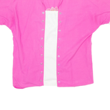 JESURUM Womens Blouse Pink V-Neck Floral M