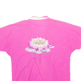 JESURUM Womens Blouse Pink V-Neck Floral M