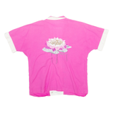 JESURUM Womens Blouse Pink V-Neck Floral M