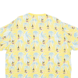 RADIO Womens Printed Top Yellow Crazy Pattern M