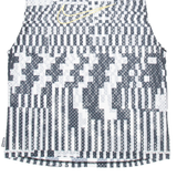 NIKE Womens Printed Vest Black Sleeveless Faux Silk Check L