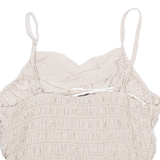 ZARA Womens Vest Beige V-Neck Sleeveless M