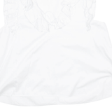 ZARA Womens Vest White Sleeveless 2XL