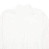 ZARA Womens Shirt Cream Collared Long Sleeve S