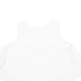 ZARA Womens Blouse Vest White Sleeveless M