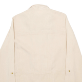 ZARA Womens Shirt Beige Button Neck Long Sleeve XS