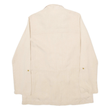 ZARA Womens Shirt Beige Button Neck Long Sleeve XS