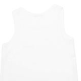 ZARA Womens Vest White Sleeveless Viscose M