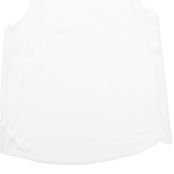 ZARA Womens Vest White Sleeveless Viscose M