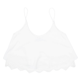 ZARA Womens Camisole Blouse White Sleeveless Viscose S