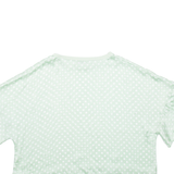 ZARA Womens Printed Blouse Green Silk Polka Dot M