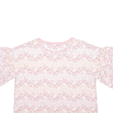 ZARA Womens Printed Blouse Pink Floral L