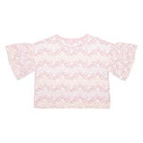 ZARA Womens Printed Blouse Pink Floral L