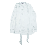 ZARA Womens Blouse Blue Long Sleeve M