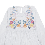 ZARA Womens Printed Blouse Black Long Sleeve Floral S