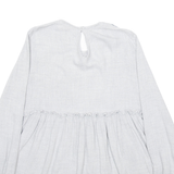 ZARA Womens Printed Blouse Black Long Sleeve Floral S