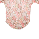 Womens Oversized Blouse Red Long Sleeve Floral M