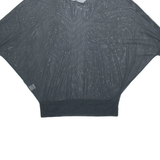 FUTURA Womens Blouse Black Long Sleeve Viscose M