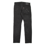 LEVI'S 502 Jeans BIG E Mens Black Regular Tapered W30 L32