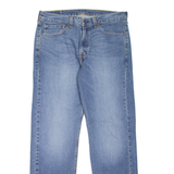 LEVI'S 505 Jeans Mens Blue Regular Straight Stone Wash W34 L32