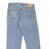 LEVI'S 505 Jeans Mens Blue Regular Straight Stone Wash W36 L30