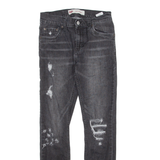 LEVI'S Womens Jeans Grey Regular Straight W27 L27