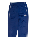 ADIDAS Mens Track Pants Blue Tapered S W28 L30