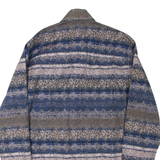 BOGNER Mens Shirt Blue Crazy Pattern Long Sleeve L