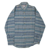 Mens Shirt Blue Striped Long Sleeve M