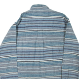 Mens Shirt Blue Striped Long Sleeve M