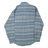 Mens Shirt Blue Striped Long Sleeve M