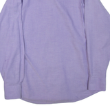 BEN SHERMAN Mens Plain Shirt Purple Long Sleeve L