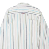 TOMMY HILFIGER Mens Shirt White Striped Long Sleeve S