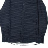 TED BAKER Mens Shirt Blue Geometric Long Sleeve S