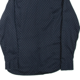 TED BAKER Mens Shirt Blue Geometric Long Sleeve S