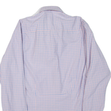 TED BAKER Mens Shirt Pink Check Long Sleeve L