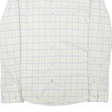 HUGO BOSS Slim Fit Mens Shirt White Check Long Sleeve L