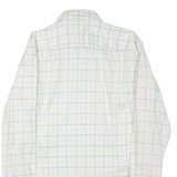 HUGO BOSS Slim Fit Mens Shirt White Check Long Sleeve L