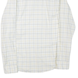 HUGO BOSS Slim Fit Mens Shirt White Check Long Sleeve L