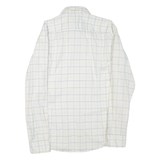 HUGO BOSS Slim Fit Mens Shirt White Check Long Sleeve L
