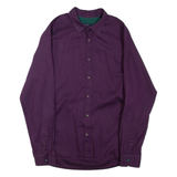 TED BAKER Mens Shirt Purple Striped Long Sleeve L