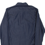 TED BAKER Mens Plain Shirt Blue Long Sleeve S