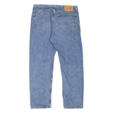 LEVI'S 505 Jeans Mens Blue Regular Straight Stone Wash W36 L30
