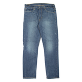 LEVI'S 502 Jeans Mens Blue Regular Tapered Stone Wash W34 L32