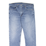 LEVI'S 502 Jeans Mens Blue Regular Tapered Stone Wash W35 L30