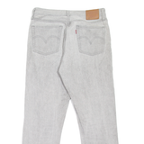 LEVI'S 501 BIG E Jeans Womens Grey Regular Straight W28 L28