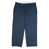 DICKIES Chino Style Workwear Mens Trousers Blue Classic Straight W40 L30