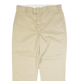 DICKIES Chino Style Workwear Mens Trousers Beige Classic Straight W37 L29