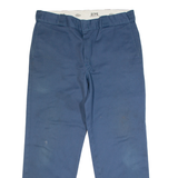 DICKIES 874 Chino Style Workwear Mens Trousers Blue Classic Straight W36 L29