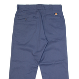 DICKIES 874 Workwear Mens Trousers Blue Classic Straight W34 L25